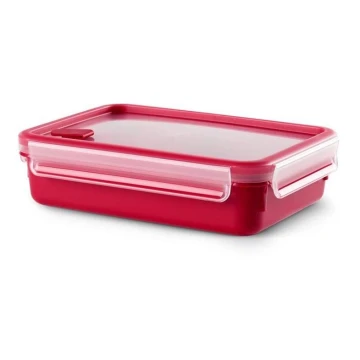 Tefal - Recipiente de comida 1,2 l MASTER SEAL MICRO rojo