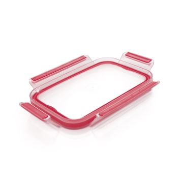 Tefal - Recipiente de comida 1,3 l MSEAL GLASS rojo/tarros