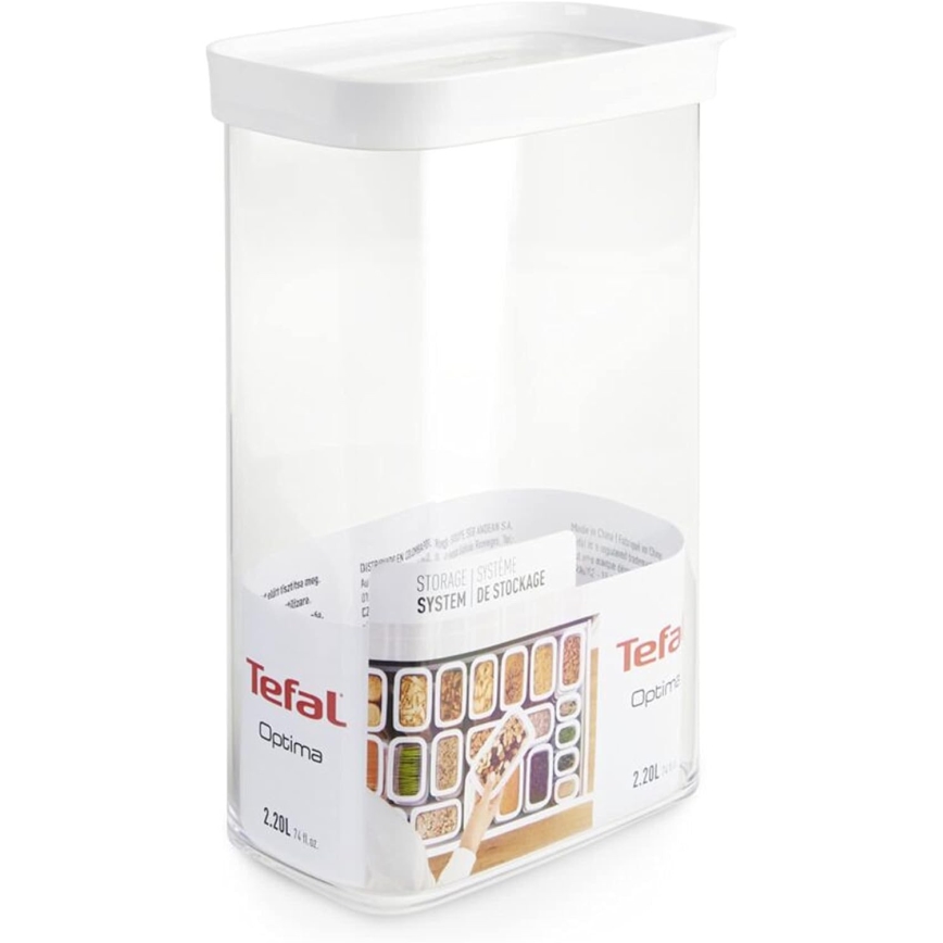 Tefal - Recipiente de comida 2,2 l OPTIMA blanco/transparente