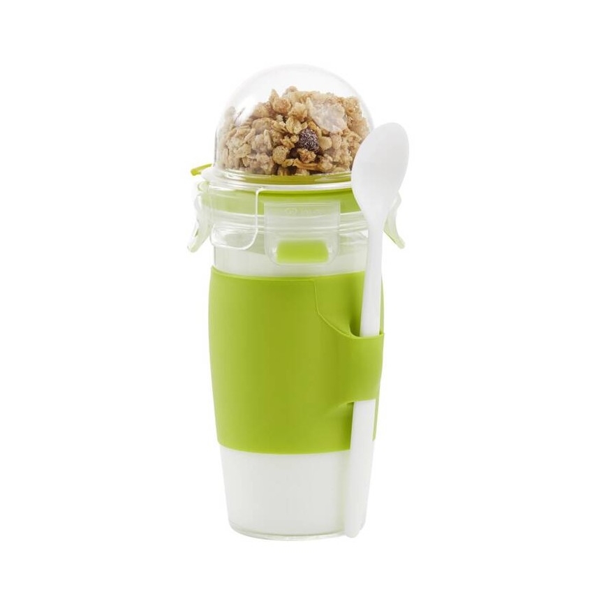 Tefal - Tarro de yogur con cuchara 0,45 l MASTER SEAL TO GO Verde