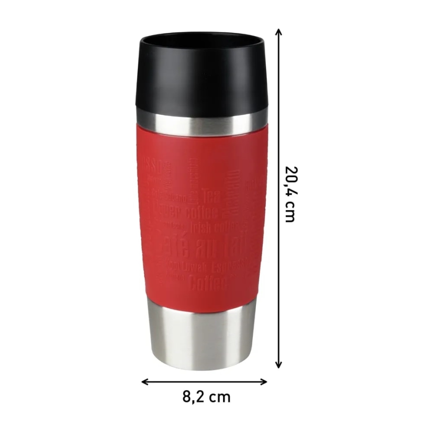 Tefal - Taza de viaje 360 ml TRAVEL MUG acero inoxidable/azul claro