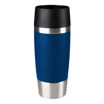 Tefal - Taza de viaje 360 ml TRAVEL MUG acero inoxidable/azul oscuro