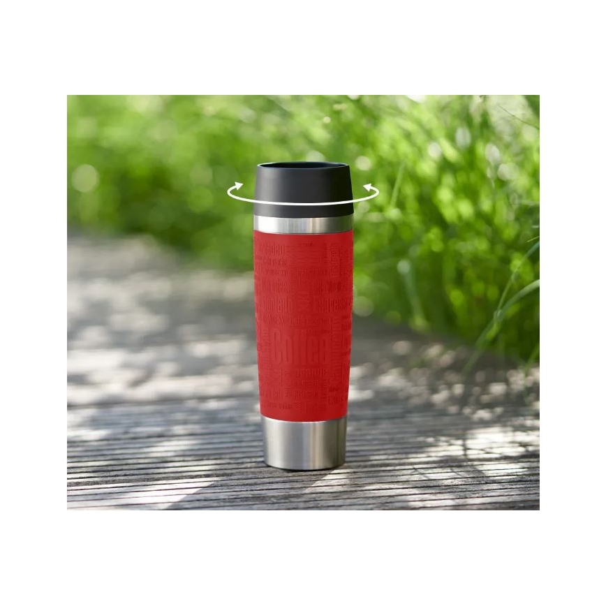 Tefal - Taza de viaje 500 ml TRAVEL MUG acero inoxidable/rojo