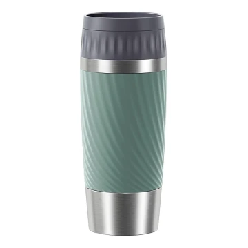 Tefal - Taza térmica 360 ml EASY TWIST MUG acero inoxidable/Verde