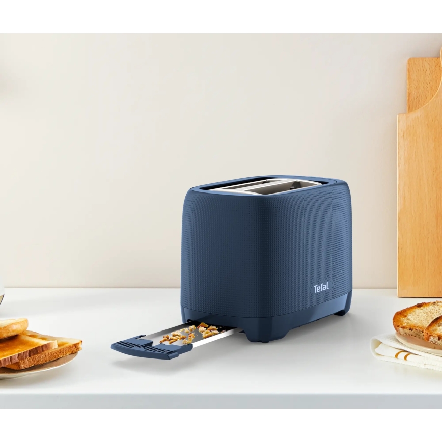 Tefal - Tostadora con dos agujeros MORNING 850W/230V azul