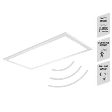 Telefunken 308706TF - Plafón LED con sensor LED/36W/230V