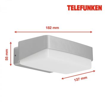 Telefunken 312204TF - Aplique LED para exterior LED/14W/230V IP44