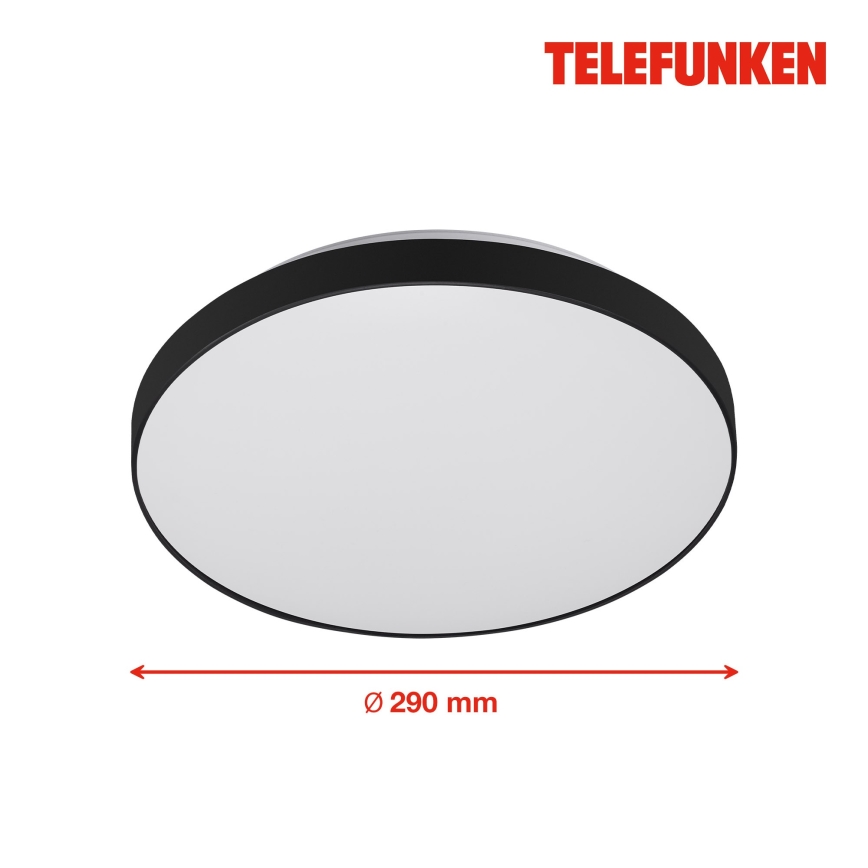 Telefunken 318405TF - Plafón LED de baño con sensor LED/16W/230V IP44 diá. 29 cm