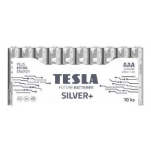Tesla Batteries - 10 pz Batería alcalina AAA SILVER+ 1,5V 1300 mAh