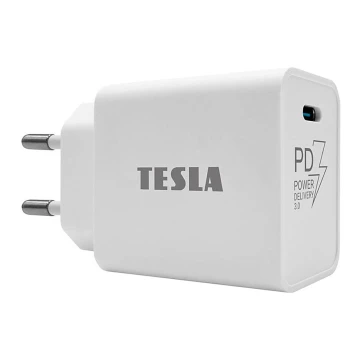 TESLA Electronics - Adaptador para cargador rápido Power Delivery 20W blanco