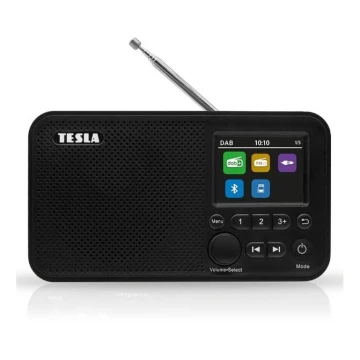 TESLA Electronics - Radio DAB+ FM 5W/1800 mAh negro