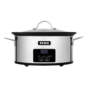 TESLA Electronics SlowCook - Olla de cocción lenta 5,6 l 250W/230V