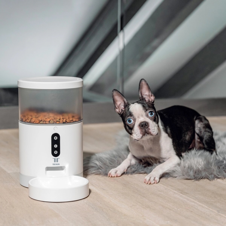 TESLA Smart - Alimentador automático inteligente para mascotas 4 l 5V/3xLR20 Wi-Fi