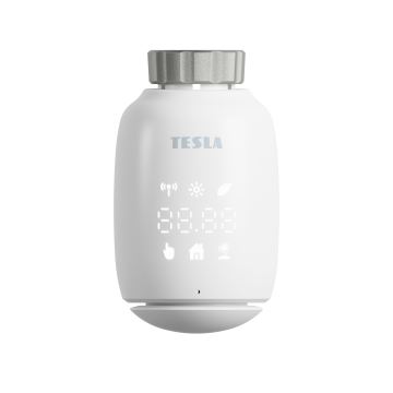 TESLA Smart - SET 3x Cabezal térmico inalámbrico inteligente 2xAA + inteligente Puerta Hub Zigbee Wi-Fi