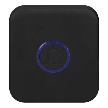 Timbre inalámbrico con enchufe integrado 230V IP56 negro