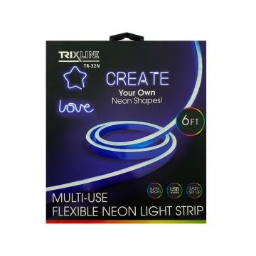 Tira flexible LED NEON LED/5V USB 1,8 m azul