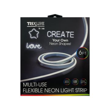 Tira flexible LED NEON LED/5V USB 1,8 m blanco