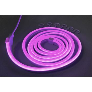 Tira flexible LED NEON LED/5V USB 1,8 m púrpura