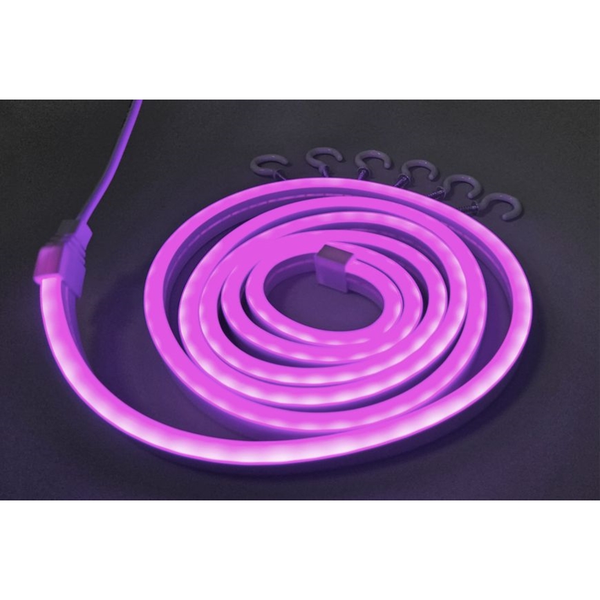 Tira flexible LED NEON LED/5V USB 1,8 m púrpura