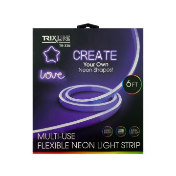 Tira flexible LED NEON LED/5V USB 1,8 m púrpura