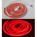 Tira flexible LED NEON LED/5V USB 1,8 m rojo