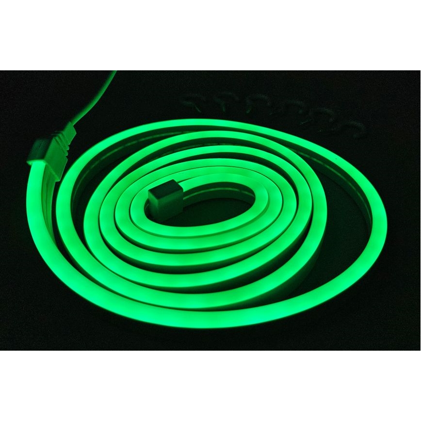 Tira flexible LED NEON LED/5V USB 1,8 m verde