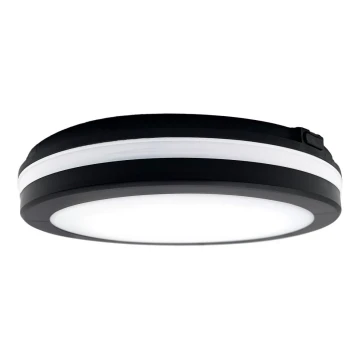 Top Light - Lámpara LED de baño COMET LED/15W/230V 3000/4000/6500K IP54 diá. 20 cm negro