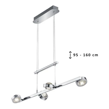 TRIO - LED Lámpara colgante LENTIL 8xLED/2,3W/230V