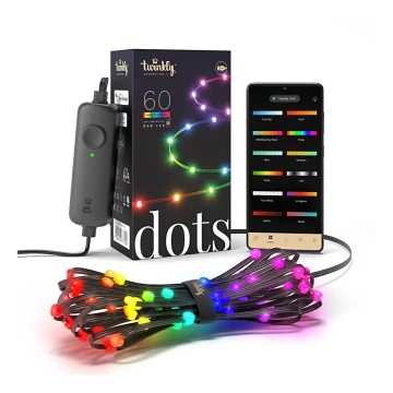 Twinkly - LED RGB Tira regulable DOTS 60xLED 3 m Wi-Fi USB