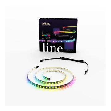 Twinkly TWL100ADP-B - Tira de extensión LED RGB LINE 100xLED 1,5 m Wi-Fi