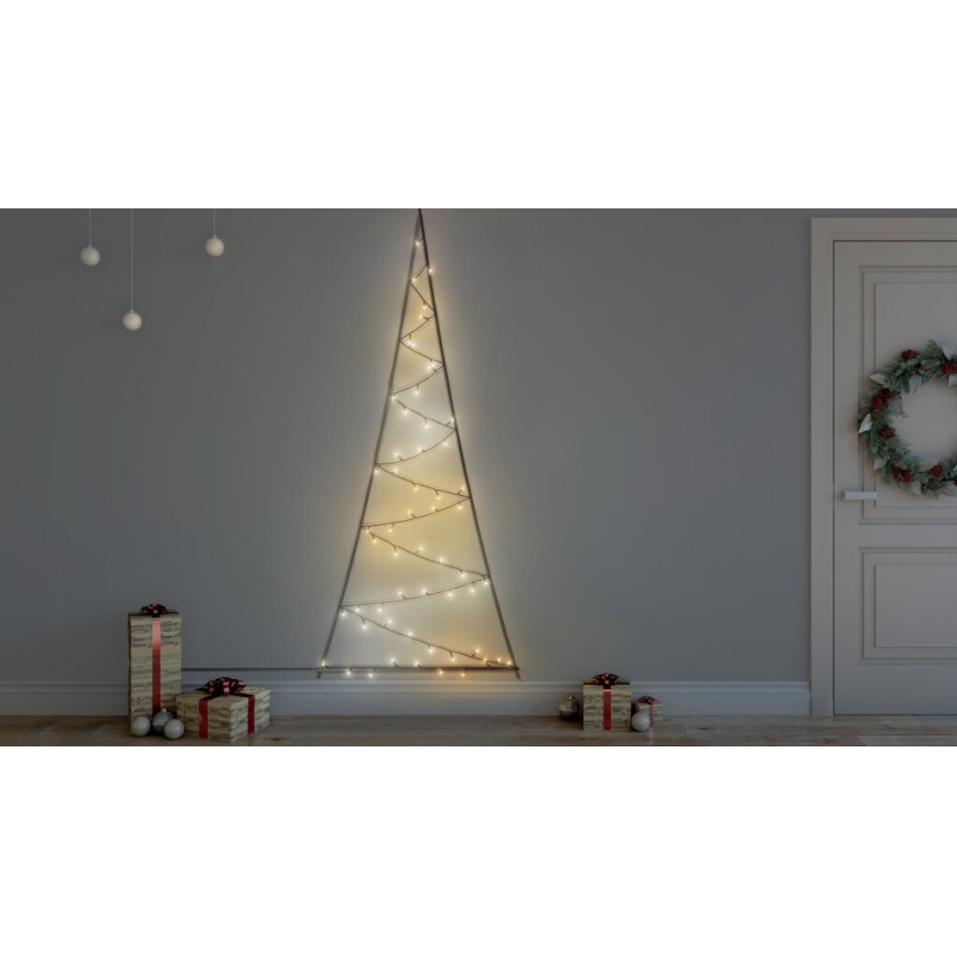 Twinkly - Árbol de Navidad exterior regulable LED RGBW LIGHT TREE 70xLED IP44 Wi-Fi