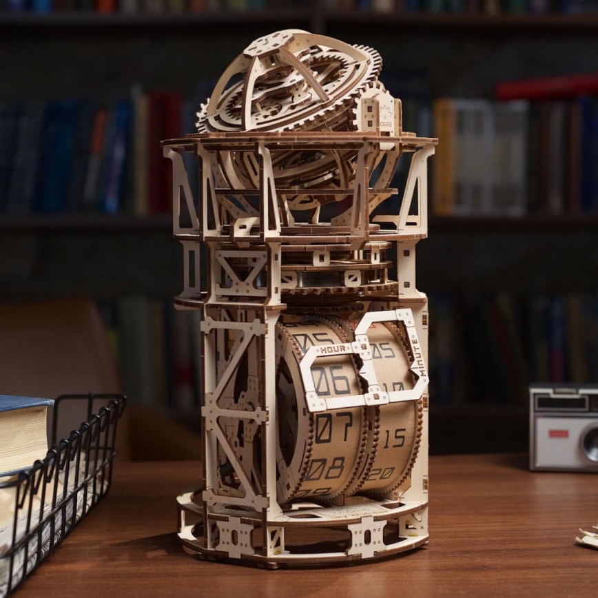 Ugears - 3D puzzle mecánico de madera Mecanismo de relojería con tourbillon