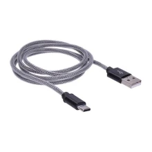 USB cable 2.0 A conector - USB-C 3.1 conector 1m