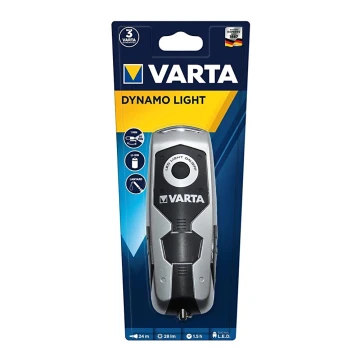 Varta 17680101401 - Linterna recargable LED DYNAMO LIGHT LED/120mAh IPX4