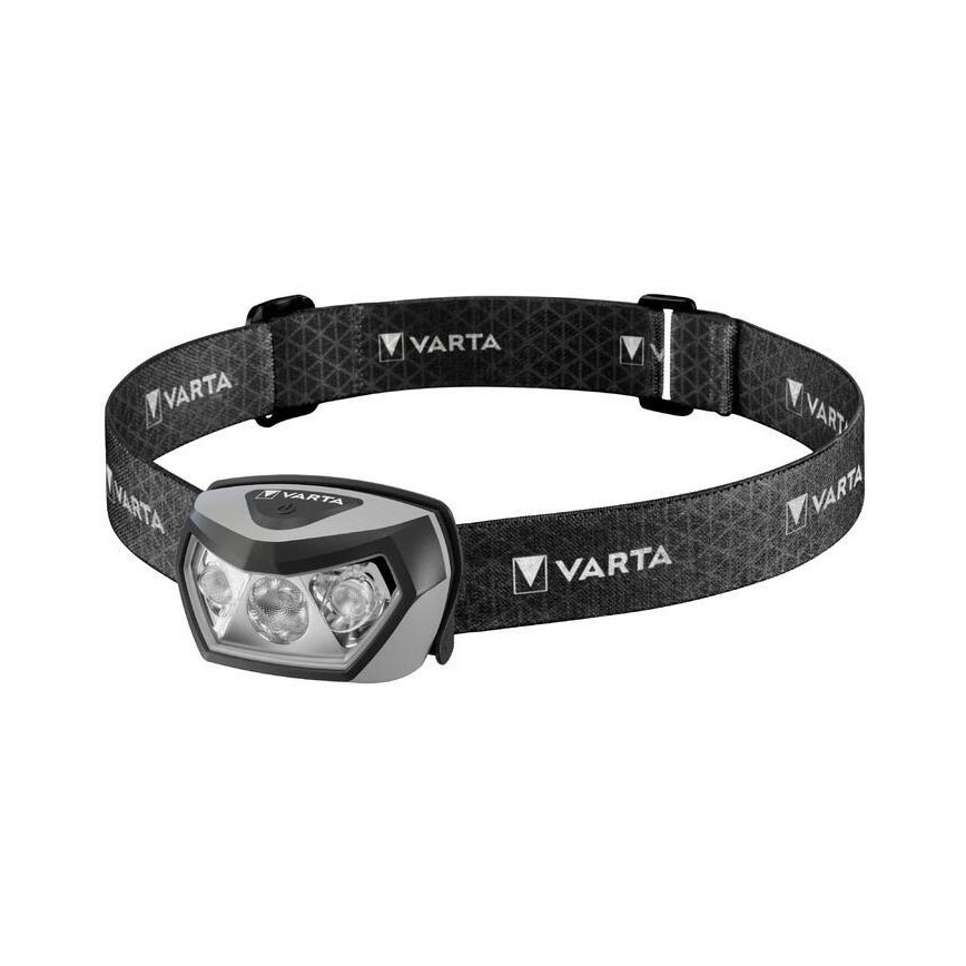 Varta 18650101401 - Linterna frontal recargable y regulable LED OUTDOOR SPORTS LED/5V 1800mAh IPX7