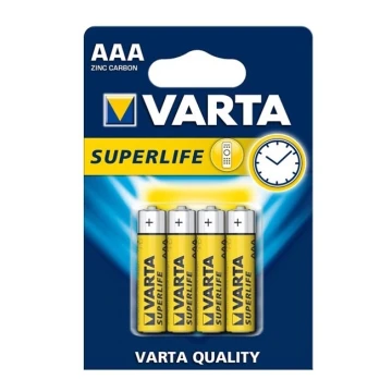 Varta 2003 - 4 pz. Batería de zinc-carbono SUPERLIFE AAA 1,5V