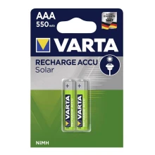 Varta 56733 - 2 pz. Baterías recargables SOLAR ACCU AAA NiMH/550mAh/1,2V
