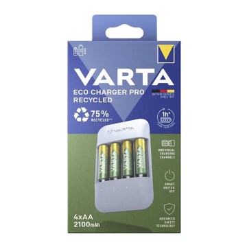 Varta 57683101121 - Cargador de baterías 4xAA/AAA 2100mAh 5V