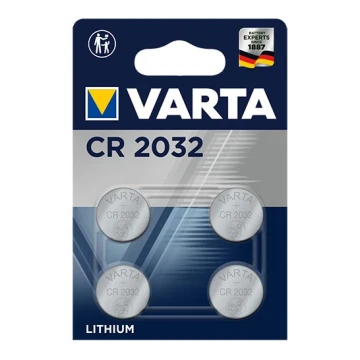 Varta 6032101404 - 4 uds Pila de botón de litio ELECTRONICS CR2032 3V