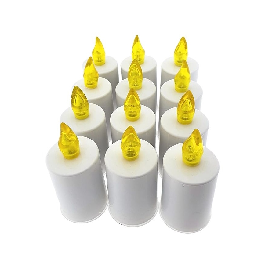 Vela LED LED/2xAA blanco cálido 10,8 cm blanco