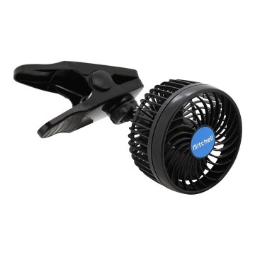 Ventilador con clip USB 4W/5V negro