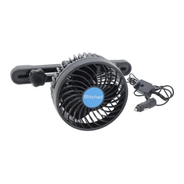 Ventilador para reposacabezas de coche 4W/12V negro