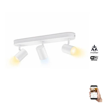 WiZ - Foco LED regulable IMAGEO 3xGU10/4,9W/230V 2700-6500K Wi-Fi CRI 90 blanco