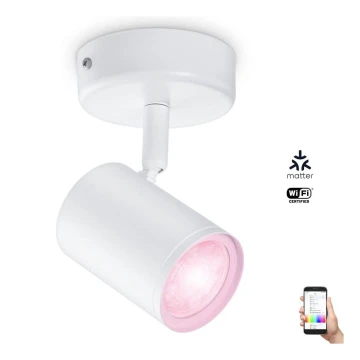 WiZ - LED RGBW Foco regulable IMAGEO 1xGU10/4,9W/230V CRI 90 Wi-Fi blanco