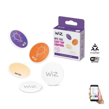WiZ - NFC Etiqueta autoadhesiva para el control de la iluminación 4 uds.
