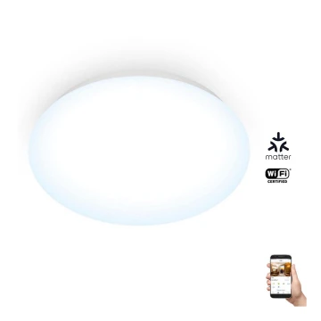 WiZ - Plafón LED regulable SUPERSLIM LED/17W/230V 4000K Wi-Fi