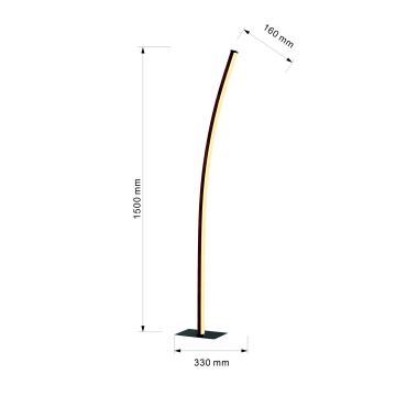 Wofi 3020-106 - Lámpara de pie LED regulable BOLOGNA LED/21W/230V