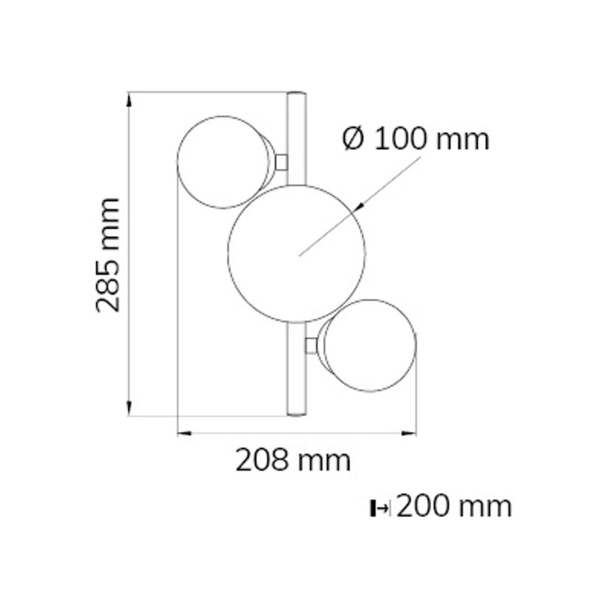 Wofi 4014.03.14.9000 - Aplique LED VILLA 3xG9/3W/230V