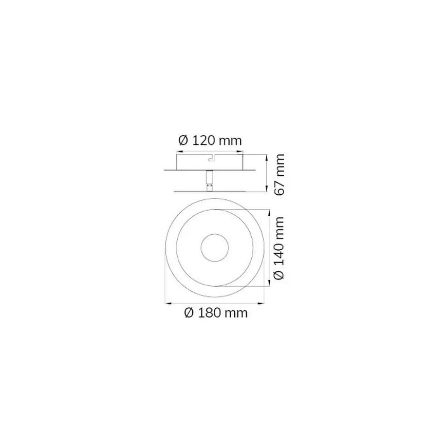 Wofi 451901709000 - Aplique LED AFIR LED/6W/230V cromo