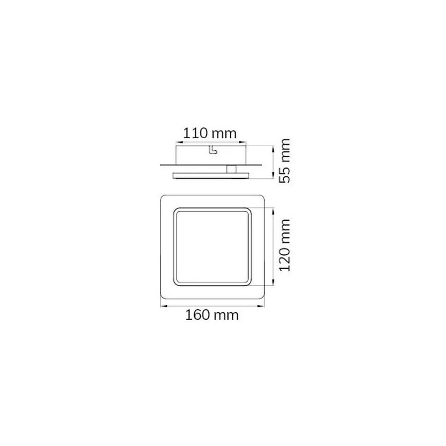 Wofi 4785.01.06.9000 - Aplique LED SUTTER LED/4,5W/230V blanco